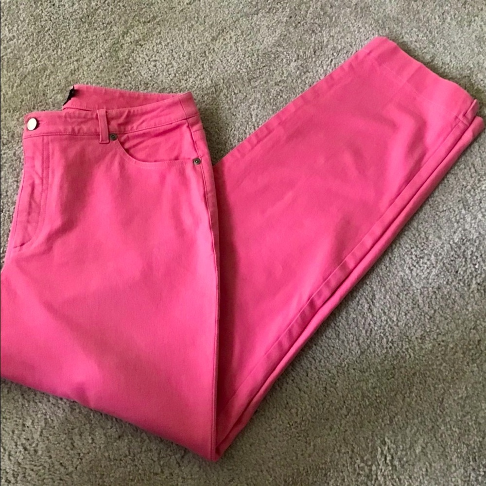 Jeans Size 12, Pink , Stretch by Womyn